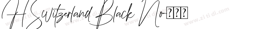 HSwitzerlandBlack No字体转换